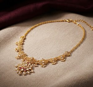 The Jaipur Serenity Gold Necklace